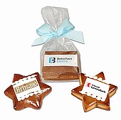 Lebkuchen gefllt mit Fotodruck Stern 12 cm